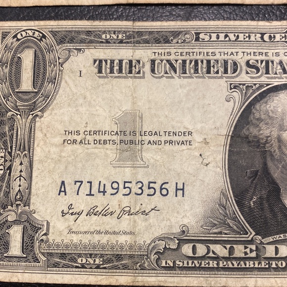 One dollar silver certificate 1935 - Picture 3 of 8